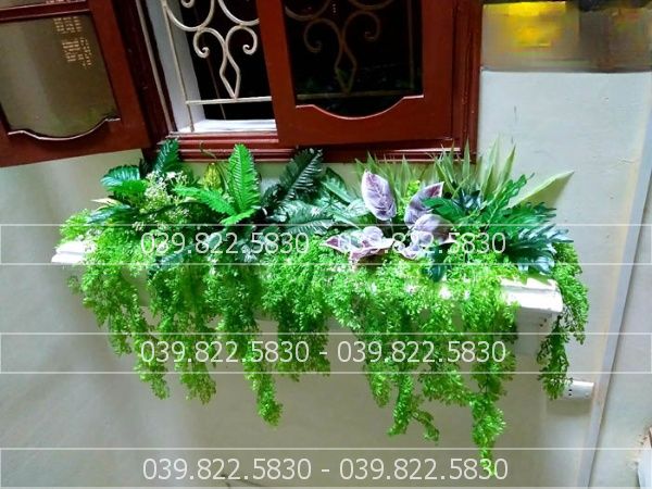 bục cây giả