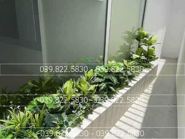 bục cây giả